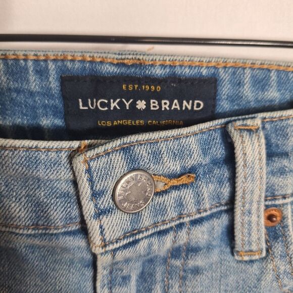 Lucky Brand Womens Flare Jeans Country Western Boho Distressed Slits Size 0 - Picture 5 of 13